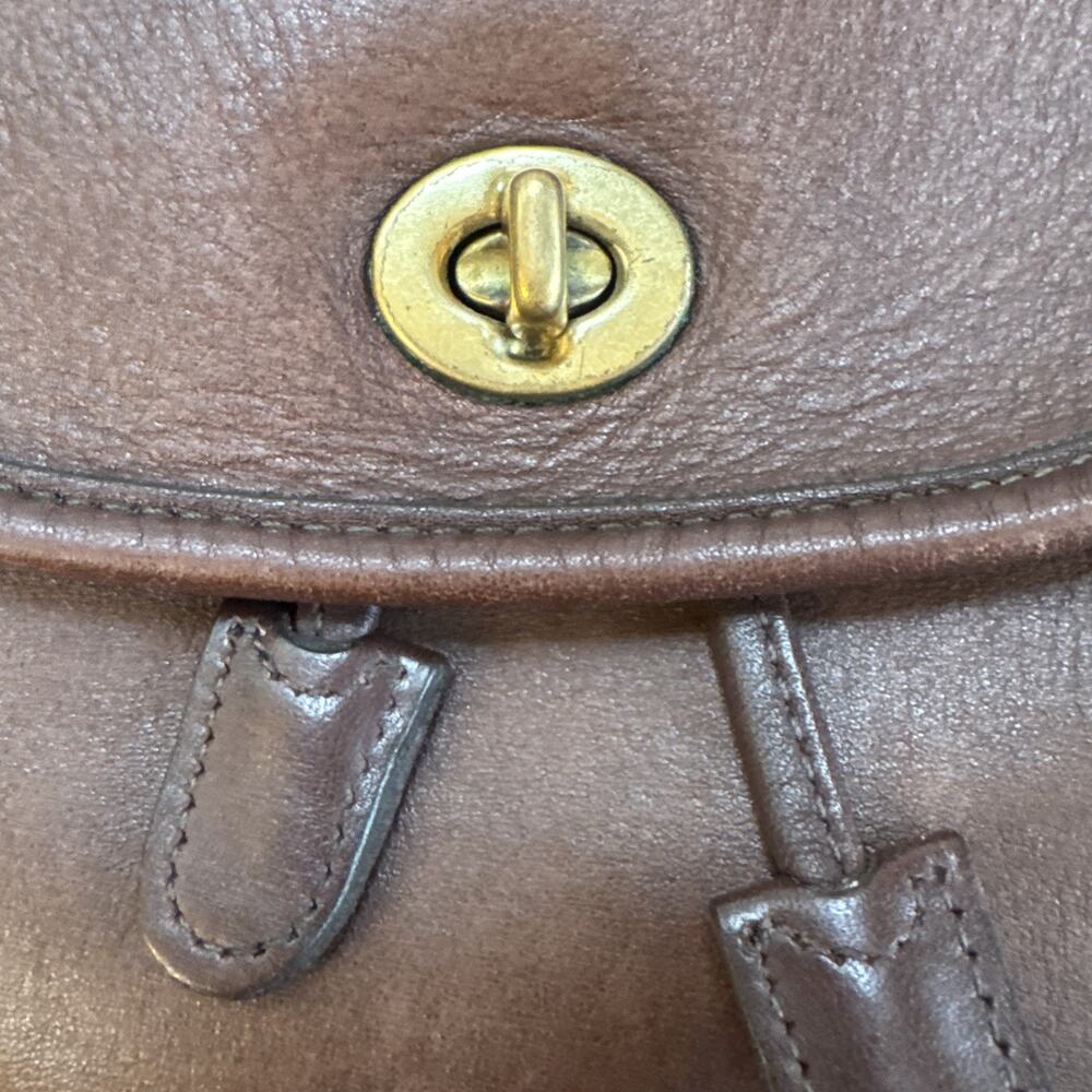 Vintage Coach 9791 Daypack Backpack Dark Brown - Picture 2 of 9